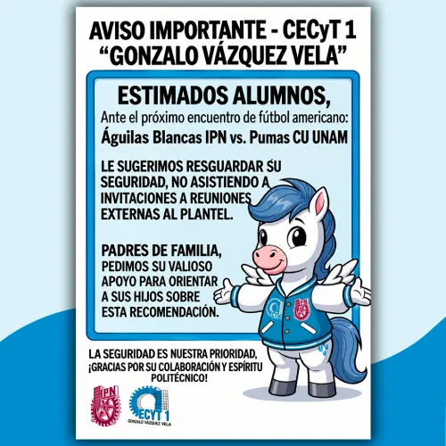 Aviso seguridad del estudiantado