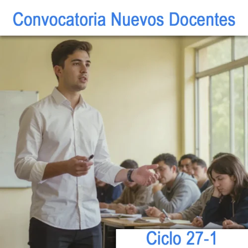 Convocatoria Nuevos Docentes 27-1