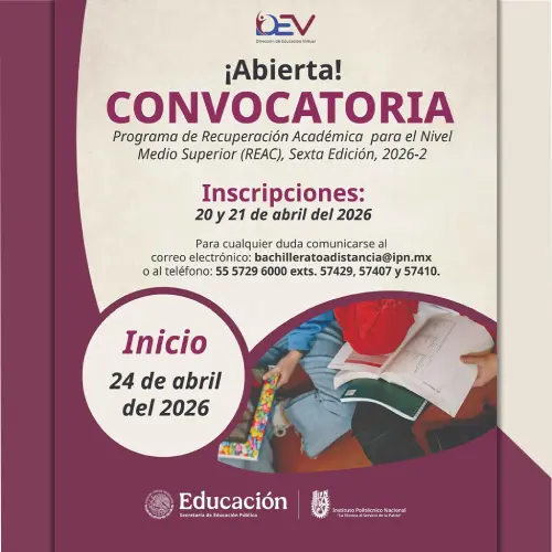 Comunicado Convocatoria REAC 26-2