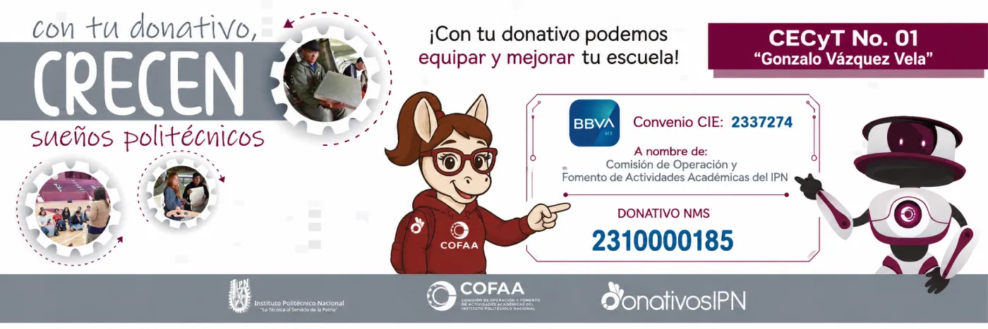 Donativos CECyT 1