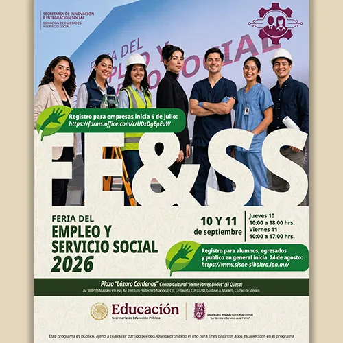Convocatoria Feria del Empleo y Servicio Social 2026