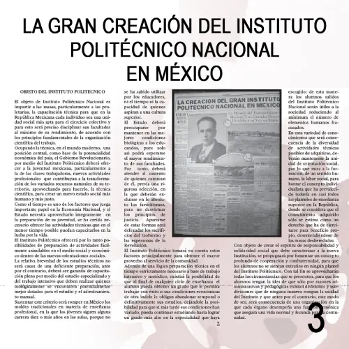 Folletos Valores 3 - Creación del IPN UNIVERSAL